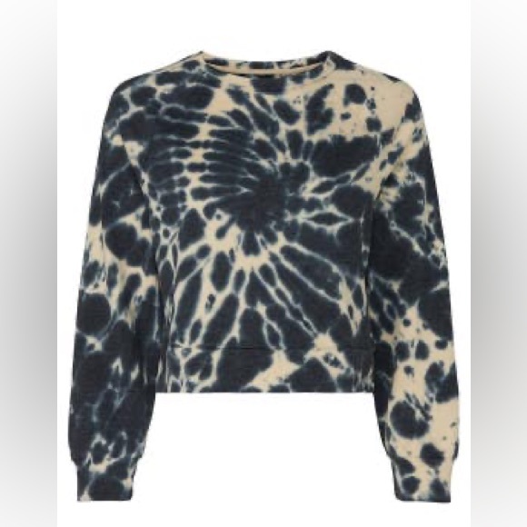 Cupcakes & Cashmere Florrie Tie Dye Cropped Crewneck Sweatshirt - M - Picture 3 of 8